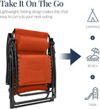 Best Choice Products Oversized Padded Zero Gravity Chair, Folding Outdoor Patio - Image 5