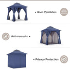 8'x8' Outdoor Gazebo, Heavy Duty Metal Frame Patio Canopy - Image 3