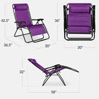 Best Choice Products Set of 2 Extra Wide Adjustable Steel Mesh Zero Gravity - Image 3