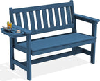 SERWALL HDPE Outdoor Bench, Weatherproof Porch Bench, 1 Pack, Suitable by SERWALL