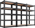 3Pack Garage Shelving, 2500lbs Storage Shelves, Adjustable Heavy Duty Shelving by KORVENA