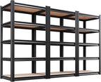 71.2''H Storage Shelves, 2000lbs Garage Shelving, Adjustable Heavy Duty by KORVENA