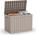 46 Gallon Outdoor Deck Box, Lockable Waterproof Outdoor Storage Boxes by MAIUSCOLI