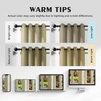 Set of 4 Outdoor Curtains for Patio Waterproof, Breathable Grommet Panels for - Image 5