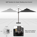 10x13FT Cantilever Outdoor Patio Umbrellas - Image 4