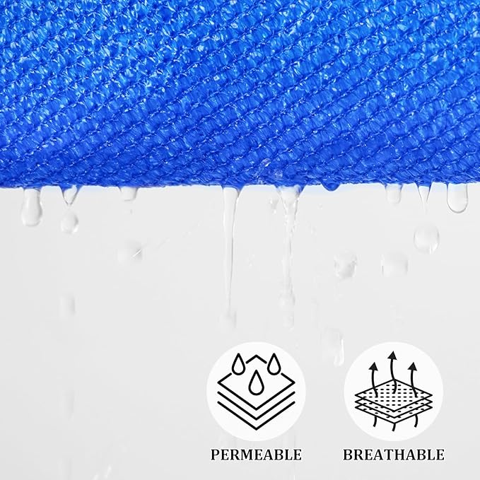 Shade&Beyond Custom Sun Shade Sail 14'x17'x22' Triangle Sun Sail Shades Patio - Image 3