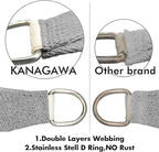 KANAGAWA Sun Shade Sail Curved 20'X26' Grey Rectangle Outdoor Shade Cover UV - Image 4