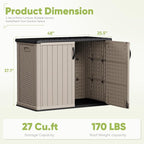 Devoko Outdoor Storage Cabinet 26 Cu Ft - Image 7