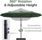 DomeShade 15ft Large Patio Umbrella - Image 9