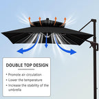 10' X 13' Cantilever Patio Outdoor Umbrella - Image 6