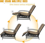 SUNCROWN Outdoor Recliner Chair Patio Adjustable Relaxing Chairs Outdoor Metal - Image 5
