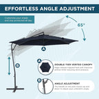 10FT Outdoor Offset Umbrella, Cantilever Patio Umbrella - Image 3