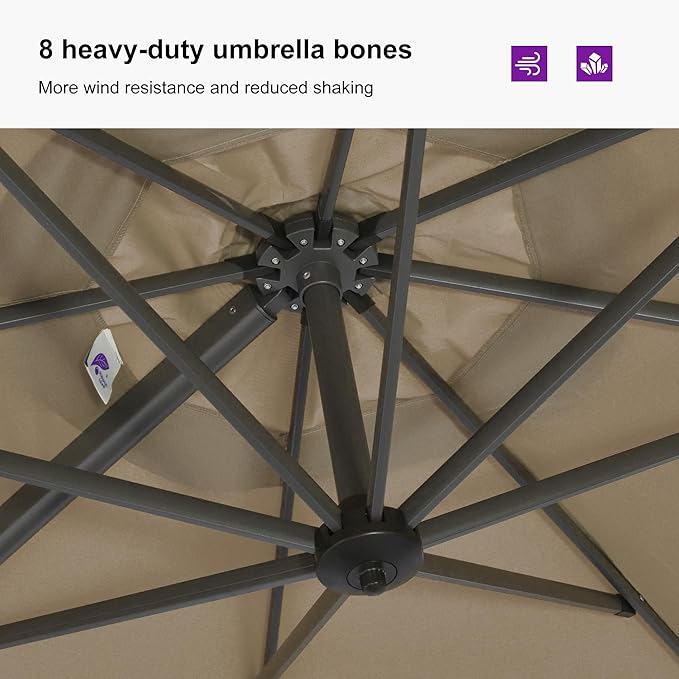 PURPLE LEAF Patio Umbrella - Image 7