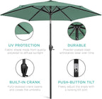 Best Choice Products 7.5ft Heavy-Duty Round Outdoor Market Table Patio Umbrella - Image 5