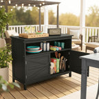 HIPS All-Weather Outdoor Storage Cabinet, Outdoor Sideboard - Image 7