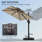 9' X 12' Cantilever Patio Outdoor Umbrella - Image 6