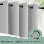 Outdoor Curtains for Patio Waterproof, 6 Drape Panels, Sun Shades | Privacy & - Image 6