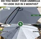 10FT Outdoor Patio Umbrella - Image 2