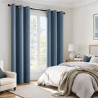 MIULEE Stone Blue 100% Blackout Curtains - Image 6