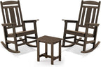 LUE BONA Outdoor Rocking Chairs Set, Poly Porch Rockers by LUEBONA