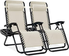 Best Choice Products Set of 2 Adjustable Steel Mesh Zero Gravity Lounge Chair by Unknown