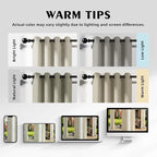 Set of 4 Outdoor Curtains for Patio Waterproof, Breathable Grommet Panels for - Image 5