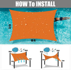 Neween Shade Sails, Waterproof Sun Shade Sail Rectangle UV Block Canopy Sun - Image 4