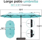 DomeShade 15ft Outdoor Umbrellas - Image 2