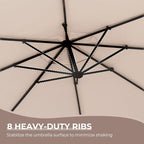 Grand patio 11FT Cantilever Round Umbrella - Image 8