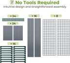 Ohuhu Plant Greenhouse Shelves 4 Tier 2 Pack Extra-Wide Stable Green House - Image 9