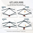 EAGLE PEAK 13x13 Pop Up Canopy Tent, Auto Extended Eaves, Cow Print | Easy Setup - Image 2