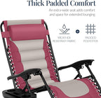 Best Choice Products Oversized Padded Zero Gravity Chair, Folding Outdoor Patio - Image 5