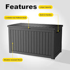 DRATO 280 Gallon Deck Boxes Outdoor Waterproof, Lockable Outdoor Storage Box - Image 5
