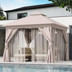 10'x10' Outdoor Gazebo, Metal Frame Heavy Duty Patio Canopy Tent Shelter - Image 3