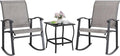Shintenchi 3 Piece Rocking Bistro Set, Outdoor Furniture by Shintenchi%7CFurnitureMadeforRealLife