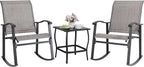 Shintenchi 3 Piece Rocking Bistro Set, Outdoor Furniture by Shintenchi%7CFurnitureMadeforRealLife