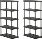 CENTREX 5-Tier Heavy Duty Plastic Storage Shelves by Unknown