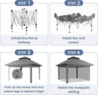 Driftalia 13x13 Pop Up Gazebo for Patio, Deck - Image 2