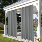 BONZER Outdoor Curtains for Patio Waterproof Thick Privacy | Grommet Light - Image 7