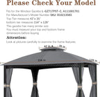 SCOCANOPY Gary Replacement Top for 10X12Ft Oakmont Gazebo L-GZ1188PST-A - Image 2