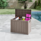 Outdoor Storage Box, 50 Gallon Waterproof Deck Box, Snap-Together Storage Bin - Image 6