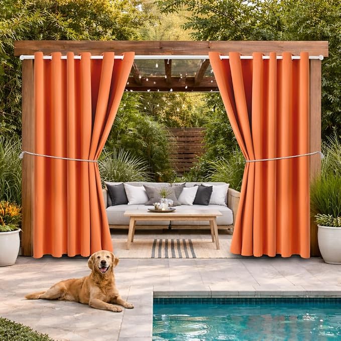 DIVA EN CAMINO DEC Outdoor Patio Curtain Waterproof Darkening Thermal Insulated by DivaenCamino
