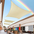 Royal Shade 11' x 17' Beige Rectangle Square Sun Shade Sail Order to Make by RoyalShade