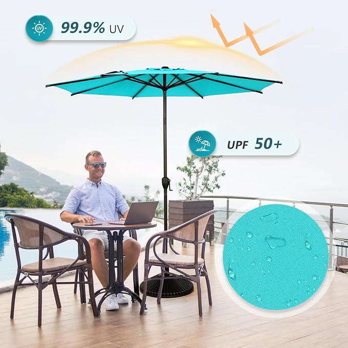 Abba Patio 11FT Lyon Outdoor Patio Umbrella Outdoor Table Umbrella - Image 3