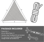 Shade&Beyond Custom Sun Shade Sail 7'x7'x7' Triangle Sun Sail Shades Patio UV - Image 7