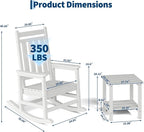 HDPE Rocking Chair Outdoor Set of 4 - Image 2