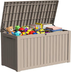180 Gallon Outdoor Storage Box Resin Deck Box All Weather Waterproof Large by Decksplore%E2%80%94BuiltforOutdoor