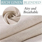 H.VERSAILTEX Outdoor Linen Sheer Curtains - Image 4