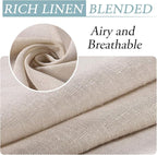 H.VERSAILTEX Outdoor Linen Sheer Curtains - Image 4