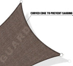 SUNNY GUARD Custom Size 6'x7' Brown Sun Shade Sail Rectangle UV Block Shade - Image 7